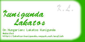 kunigunda lakatos business card